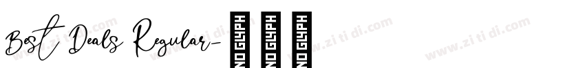Best Deals Regular字体转换